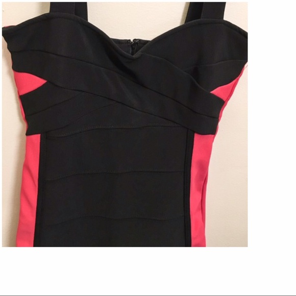 NWOT ▪️Black & Pink Bandage Dress - Picture 4 of 10